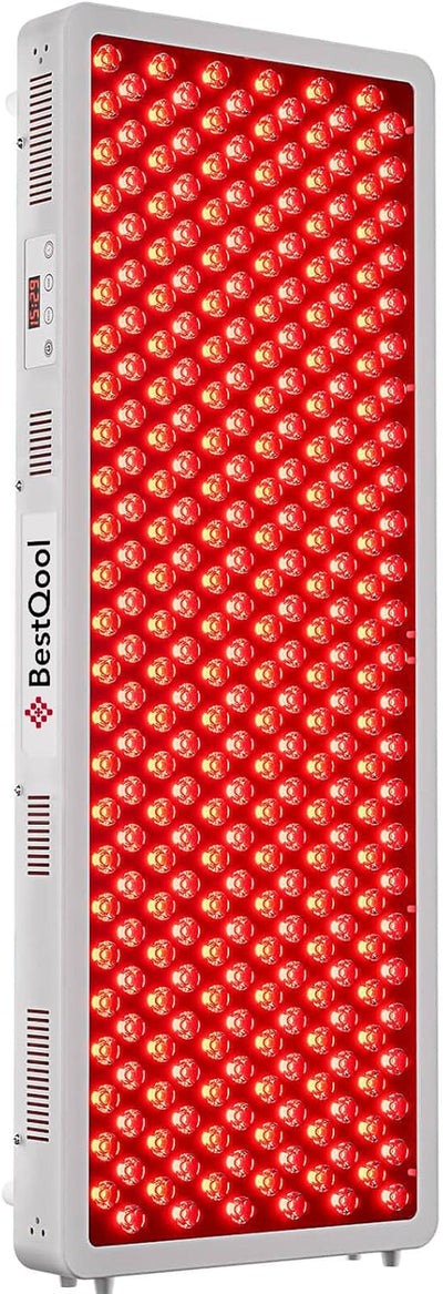 BestQool Pro300 Full Body Red & Near Infrared Light Therapy Panel – 4 Therapeutic Wavelengths | 300 LEDs | Expandable Modular Design | FSA/HSA Eligible | 466W
