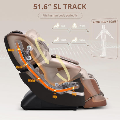 4D Massage Chair 4D+2D Dual Mechanism Zero Gravity Recliner