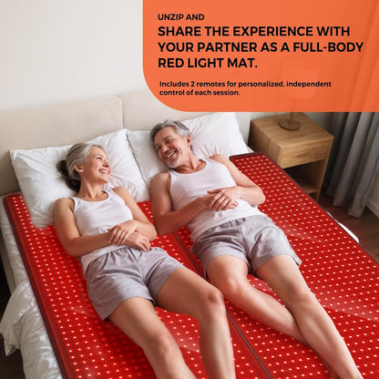 Medical-Grade Red & Infrared Light Therapy Mat Full Body