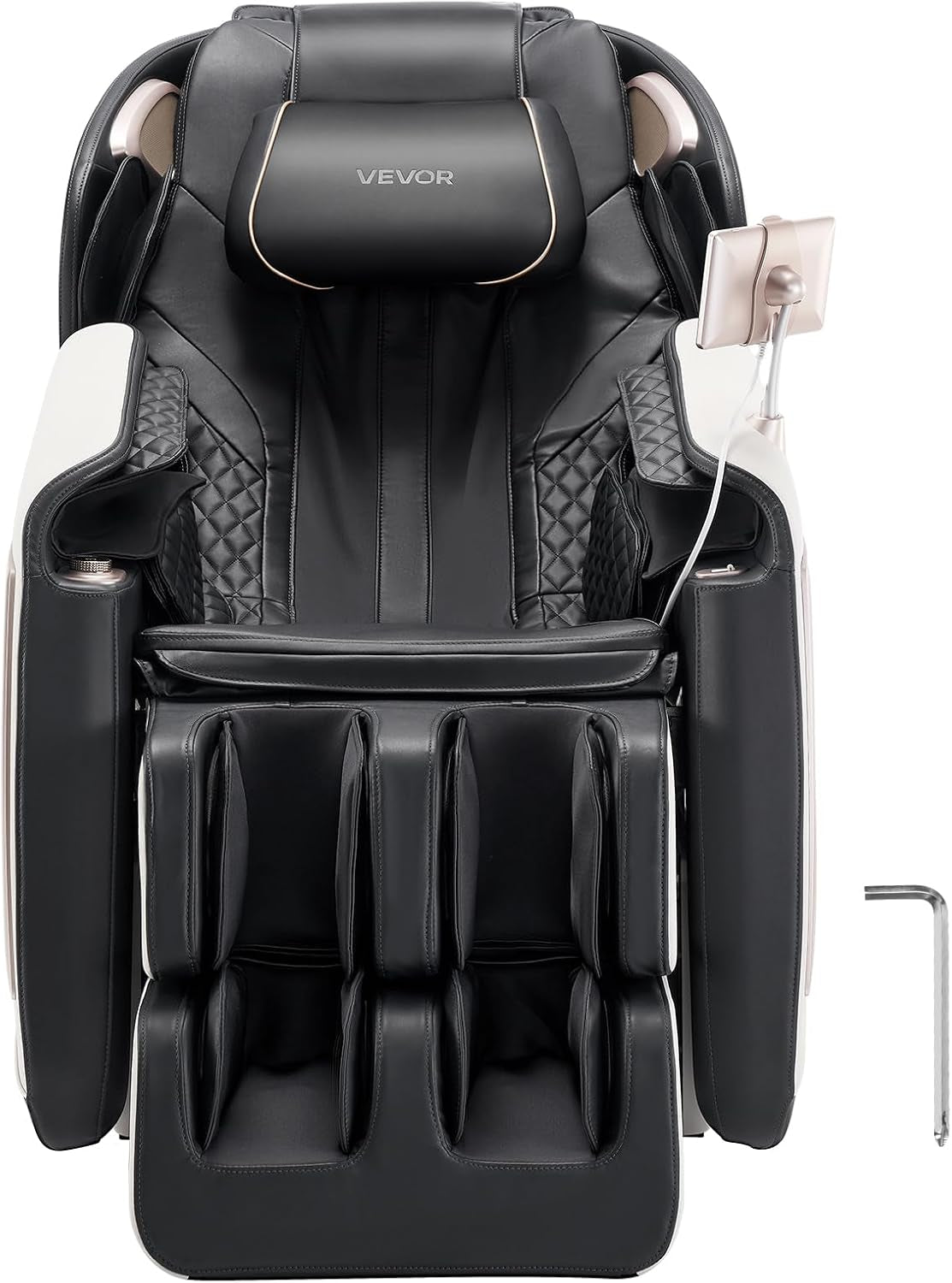 Massage Chair, 4D Full Body Zero Gravity Recliner with SL Track, Yoga Stretch, AI Voice Control, Heat, Foot Roller, Retractable Pedal, 36 Airbags, LCD, Armrest Controls, Rolling Base