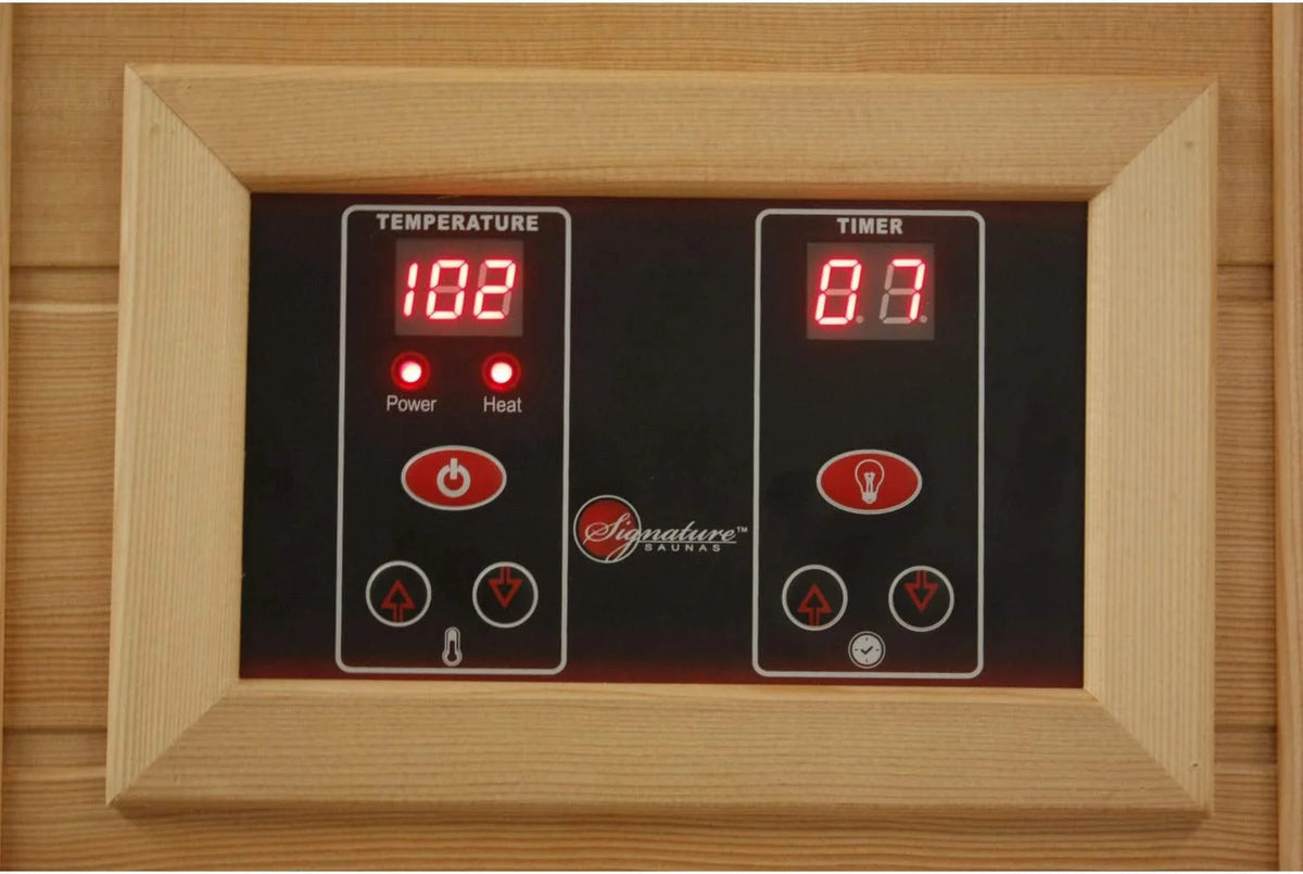 3-Person Corner Low EMF (Under 8MG) FAR Infrared Sauna (Canadian Red Cedar)
