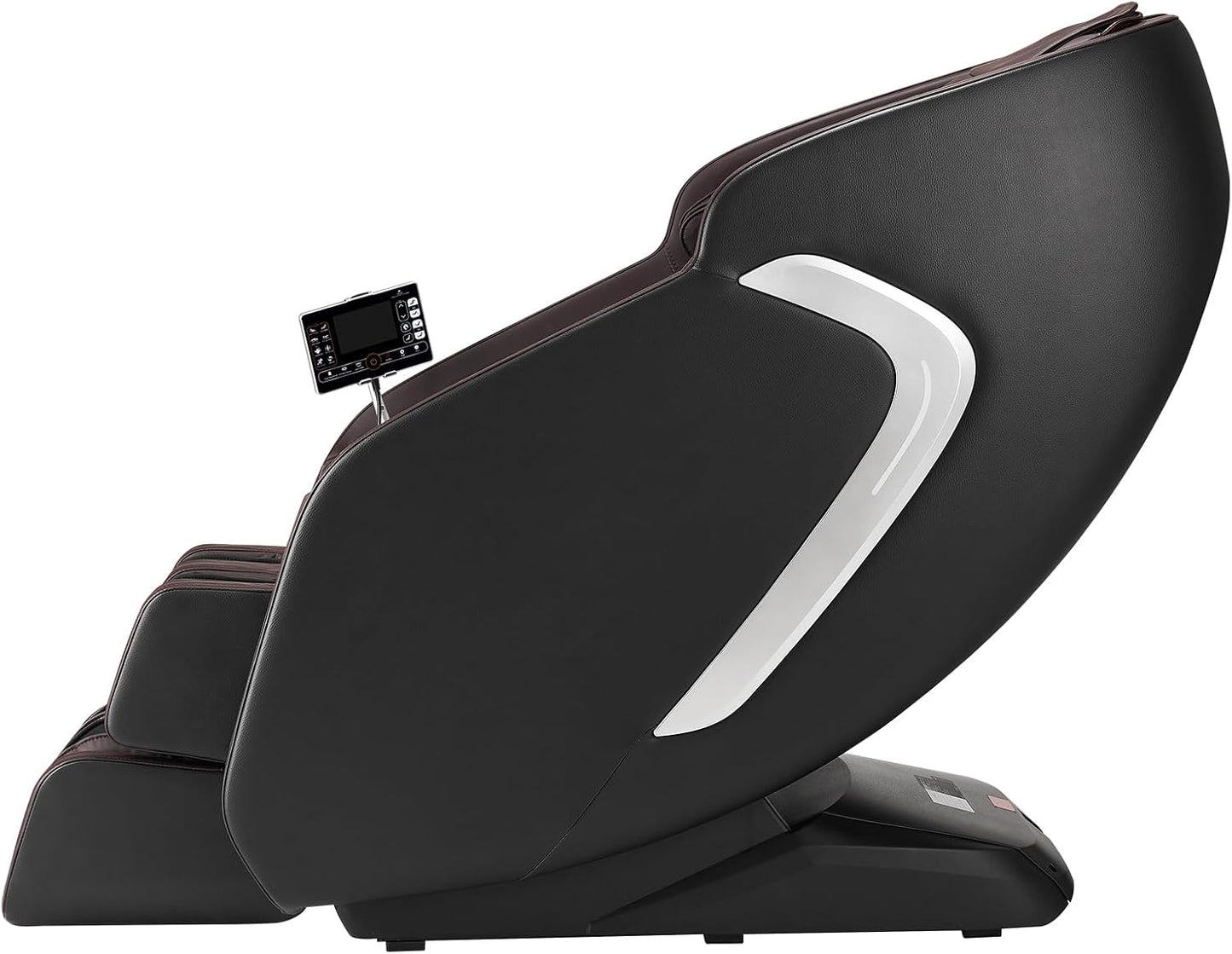 Massage Chair, 4D Full Body Zero Gravity Recliner with SL Track, Yoga Stretch, AI Voice Control, Heat, Foot Roller, Retractable Pedal, 36 Airbags, LCD, Armrest Controls, Rolling Base