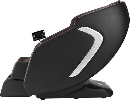Massage Chair, 4D Full Body Zero Gravity Recliner with SL Track, Yoga Stretch, AI Voice Control, Heat, Foot Roller, Retractable Pedal, 36 Airbags, LCD, Armrest Controls, Rolling Base