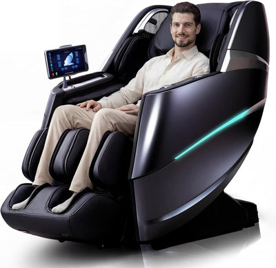 HealthRelife HR606 Luxury 4D Zero Gravity Massage Chair | 55" S+L Track | AI Body Scan