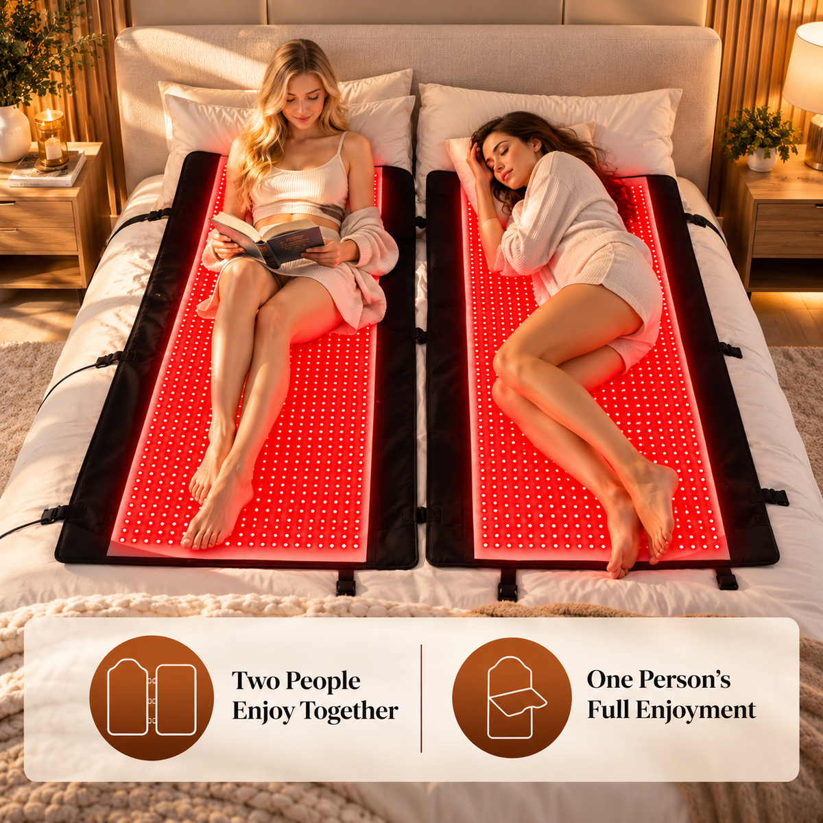 ADRACY Premium Full Body Red Light Therapy Mat – Triple-Mode Red & Near Infrared Therapy | 2,600 Dual-Wave LEDs | Medical-Grade TPU | 72" × 33.4" | FSA/HSA Eligible