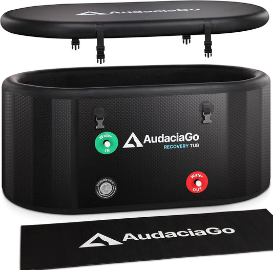 AudaciaGo XXL 216-Gallon Cold Plunge Tub | Premium Chiller-Ready Ice Bath with Insulated Lid