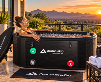 AudaciaGo XXL 216-Gallon Cold Plunge Tub | Premium Chiller-Ready Ice Bath with Insulated Lid