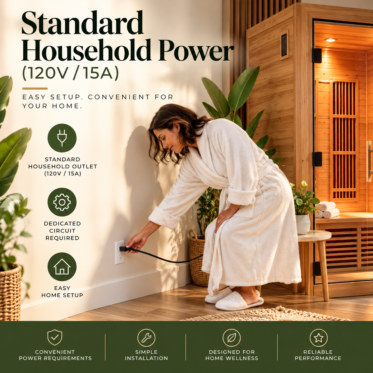 Backyard Discovery Rylan Luxury 2-Person Cedar Infrared Sauna | Red Light Therapy | Chromotherapy | Bluetooth Audio