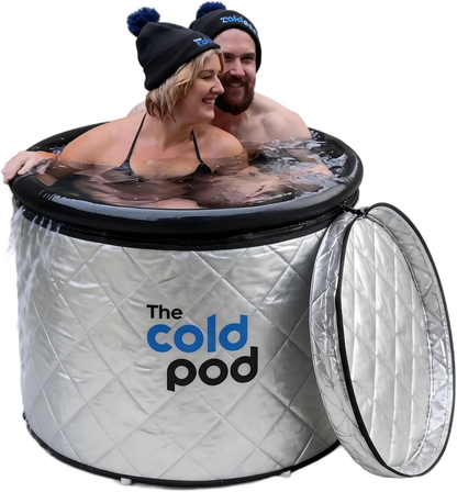 The Cold Pod XL 116-Gallon Cold Plunge Tub Bundle | UV-Reflective Insulated Cover | Chiller Ready