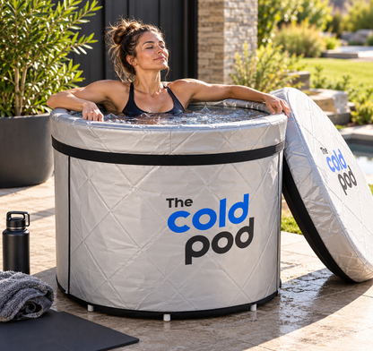 The Cold Pod XL 116-Gallon Cold Plunge Tub Bundle | UV-Reflective Insulated Cover | Chiller Ready