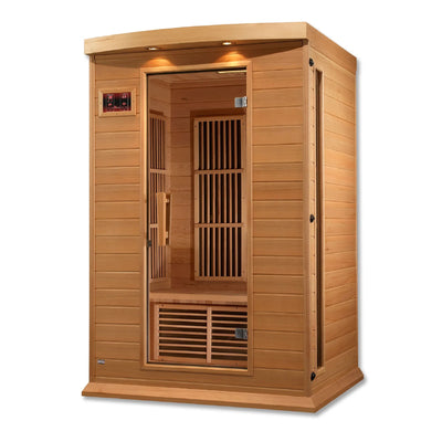 Maxxus 2-Person Low EMF FAR Infrared Sauna | Canadian Hemlock | 110V Plug-and-Play Home Sauna