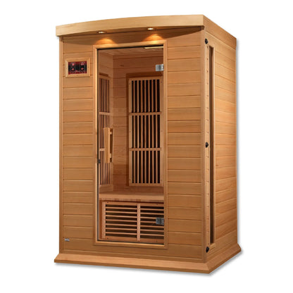 Maxxus 2-Person Low EMF FAR Infrared Sauna | Canadian Hemlock | 110V Plug-and-Play Home Sauna