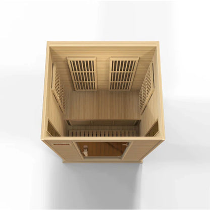 Maxxus 2-Person Low EMF FAR Infrared Sauna | Canadian Hemlock | 110V Plug-and-Play Home Sauna