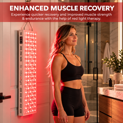 MitoMAX 2.0 Full Body Red & Near Infrared Light Therapy Panel – 660nm & 850nm | 200 High-Powered LEDs | Third-Party Tested | FSA/HSA Eligible