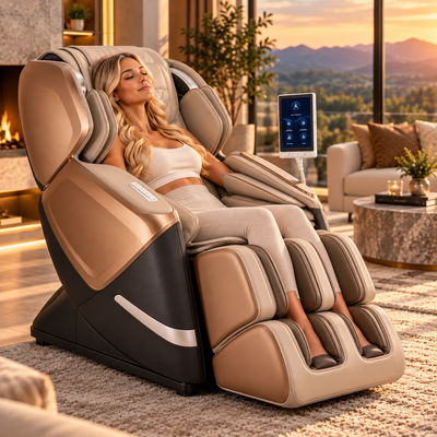 MYNTA MC4100 Luxury 4D+2D Dual Mechanism Massage Chair | 52" SL-Track | Zero Gravity