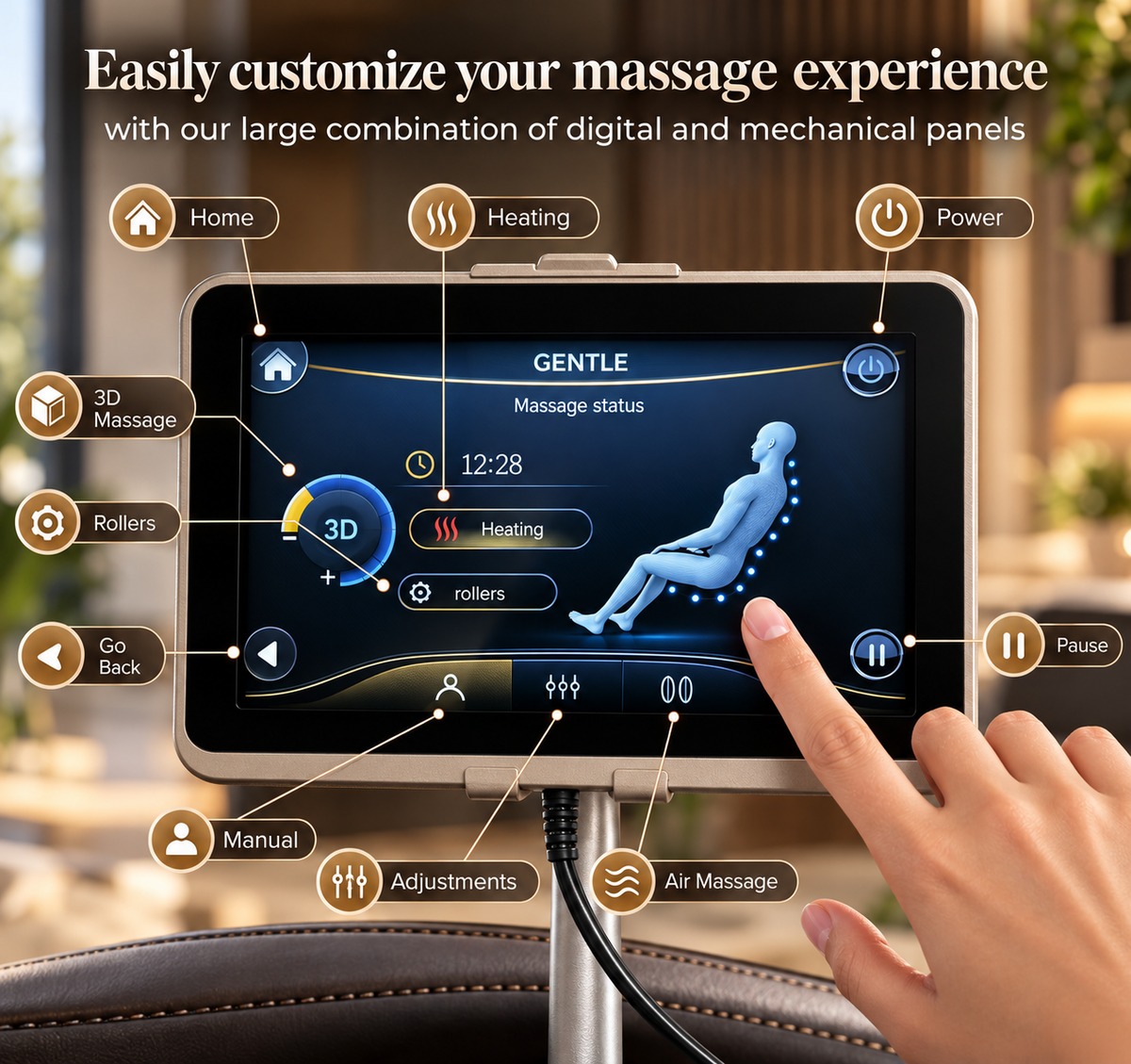 Osaki OS-3D Champ II Luxury Massage Chair | 3D SL-Track | Zero Gravity | Body Scan | Brown