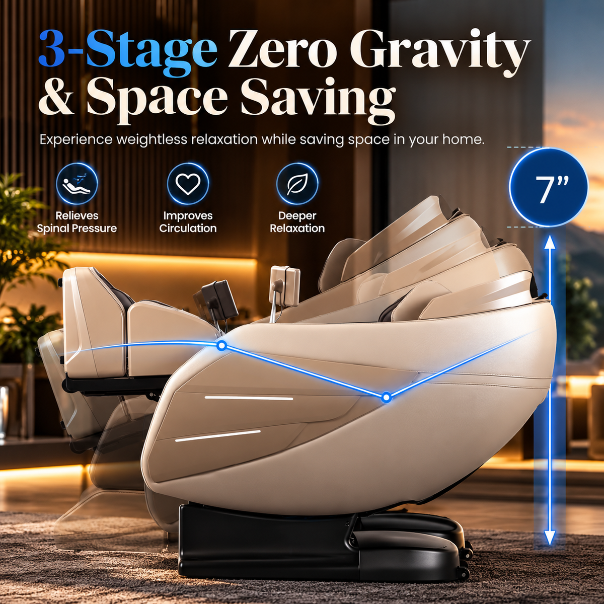 Osaki OS-3D Champ II Luxury Massage Chair | 3D SL-Track | Zero Gravity | Body Scan | Brown