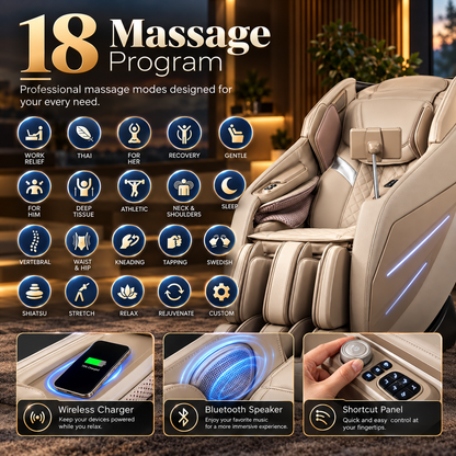 Osaki OS-3D Champ II Luxury Massage Chair | 3D SL-Track | Zero Gravity | Body Scan | Brown