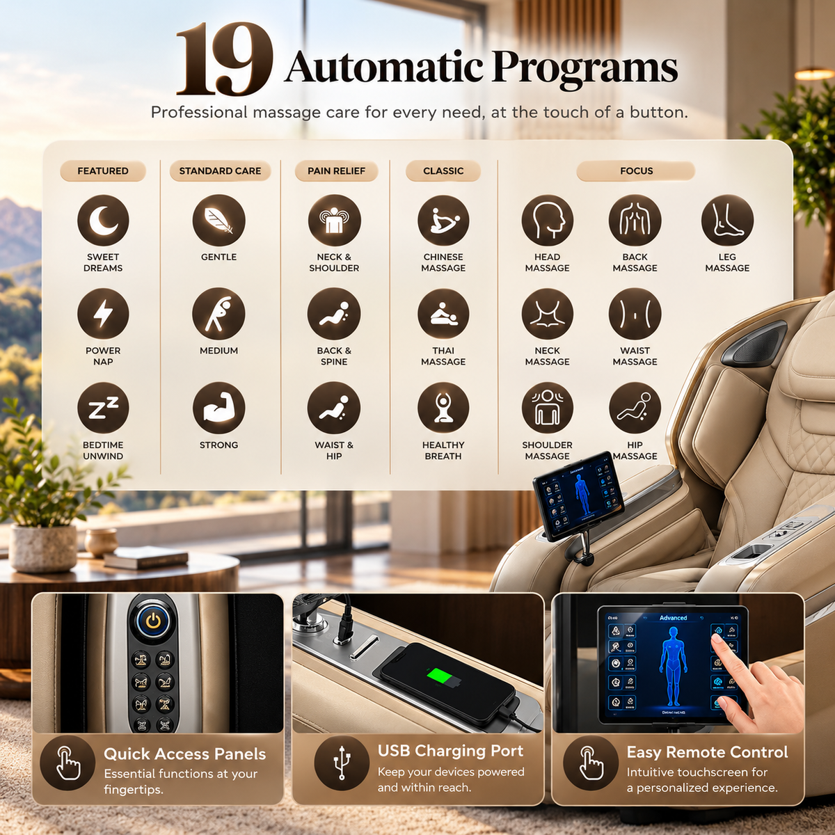 Osaki 4D Achilles Luxury Massage Chair | 360° Rotating Footrest | SL-Track | Zero Gravity | Black
