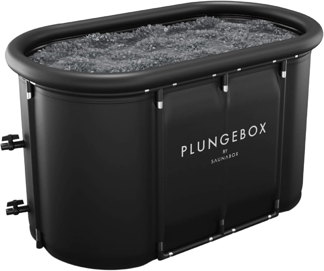 SaunaBox PlungeBox PRO XL 132-Gallon Cold Plunge Tub | Premium Insulated Ice Bath for Home Recovery