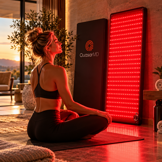 QuasarMD Premium Full Body Red Light Therapy Mat – Medical-Grade Red & Near Infrared Light Therapy for Home Wellness