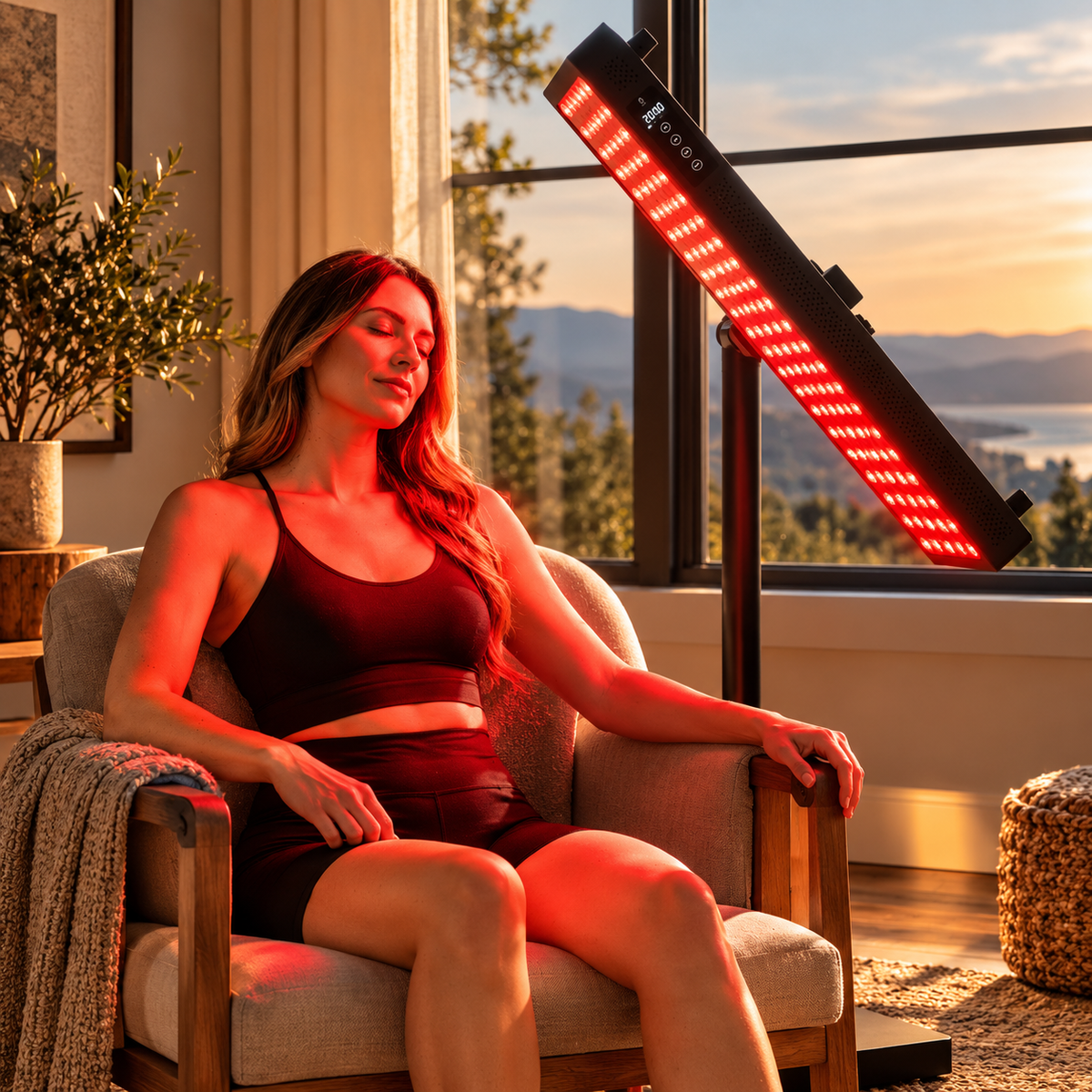 RN300 Elite full Body Red & Near Infrared Light Therapy Panel | 300 LEDs | 5 Therapeutic Wavelengths - 630nm, 660nm, 810nm, 830nm & 850nm | 455W