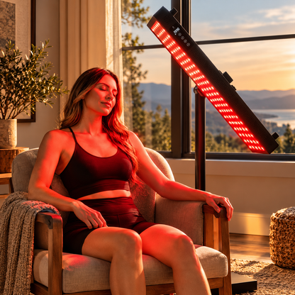 RN300 Elite full Body Red & Near Infrared Light Therapy Panel | 300 LEDs | 5 Therapeutic Wavelengths - 630nm, 660nm, 810nm, 830nm & 850nm | 455W