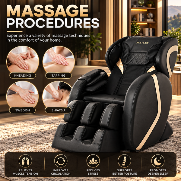 Luxury Full-Body Zero Gravity Massage Chair | Heat | Air Compression | Foot Massage