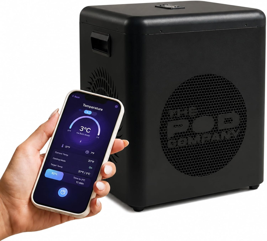 The Pod Chiller 2.0 Smart Cold Plunge Water Chiller | Bluetooth Temperature Control | 37°F Cooling System