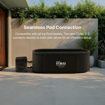 The Pod Chiller 2.0 Smart Cold Plunge Water Chiller | Bluetooth Temperature Control | 37°F Cooling System
