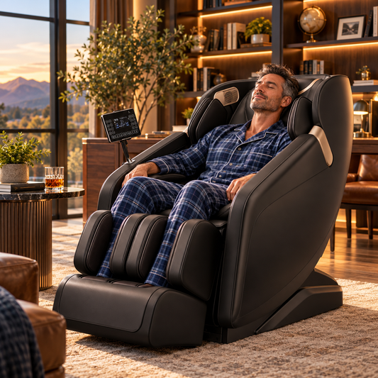 UPGO 4D Zero Gravity Massage Chair | S+L Track | Smart App & AI Voice Control | Black