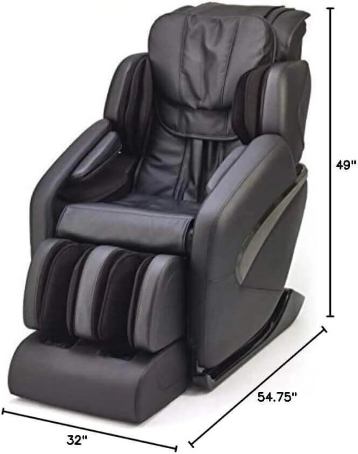 Jin L Track Deluxe Zero Gravity Full Body Massage Chair with Lumbar, Forearm & Calf Heat Therapy and Shiatsu Calf Massage