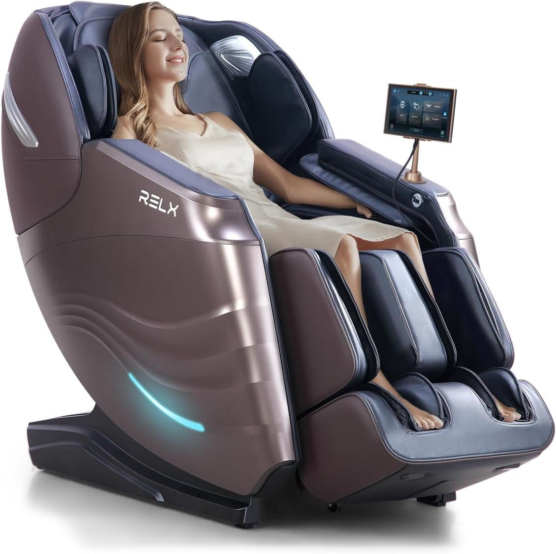 Massage Chair Full Body with Body Scan, Zero Gravity, Sl-Track, Brown