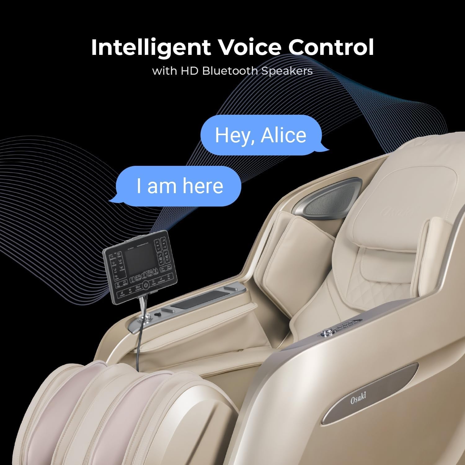 4D Achilles L 360 Rotating Footrest L Full Body Massage Chair L Zero Gravity L 360 Kenading Calfrest L Lumbar Heating L Touchscreen Controller L Auto Body Scan L Bluetooth Speaker (Black)