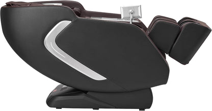 Massage Chair, 4D Full Body Zero Gravity Recliner with SL Track, Yoga Stretch, AI Voice Control, Heat, Foot Roller, Retractable Pedal, 36 Airbags, LCD, Armrest Controls, Rolling Base