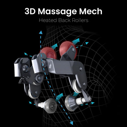 Osaki OS-3D Champ II | Brown Full Body Massage Chair | 3D Sl-Track Massage | Zero Gravity | Lumbar Heating | Touchscreen Controller | Auto Body Scan | Bluetooth Speaker