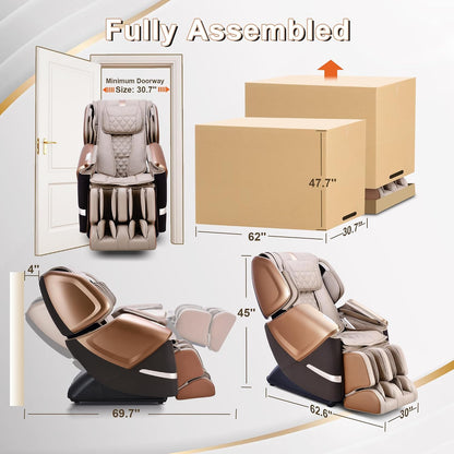 4D Massage Chair 4D+2D Dual Mechanism Zero Gravity Recliner